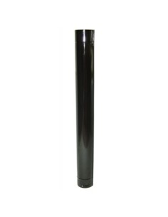 tubo estufa vitrificado negro 1m 120mm theca