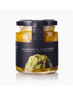 alcachofas confitadas aove