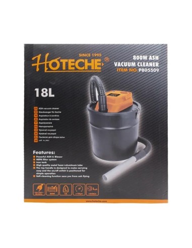 aspirador cenizas 18lt 800w hoteche