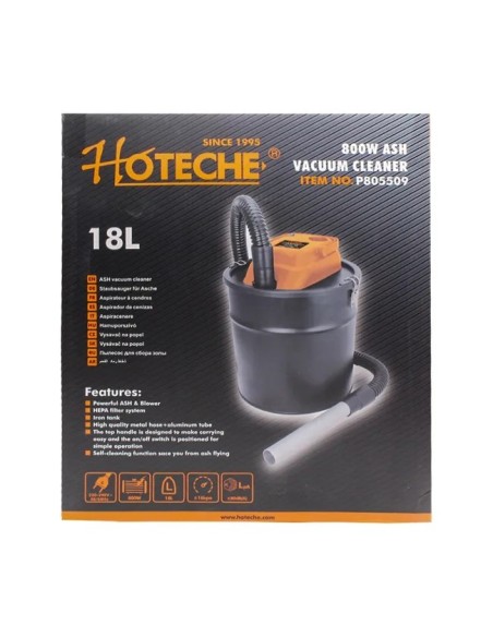 aspirador cenizas 18lt 800w hoteche