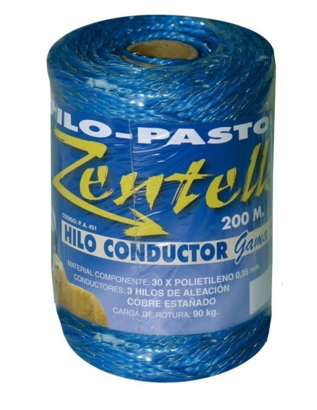 hilo conductor azul 3 hilos 200m