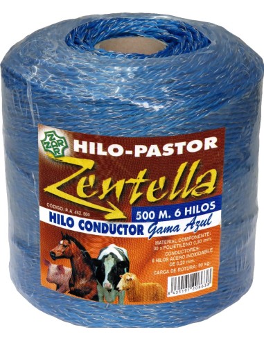 hilo conductor azul 6 hilos 500 metros