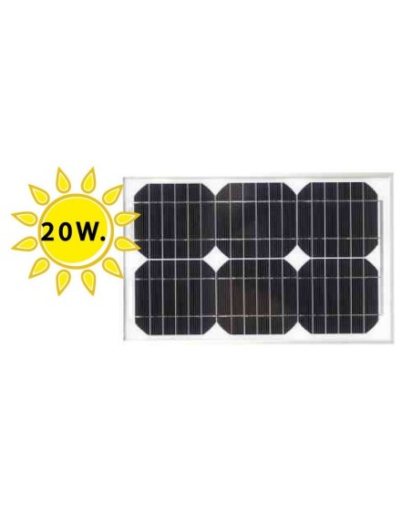 panel solar 20w monocristalino