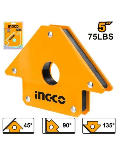 escuadra magnetica para soldar 5" 75lbs 125mm ingco amwh75051 escuadra magnetica para soldar 5" 75lbs 125mm ingco amwh75051
