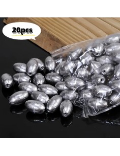 plomos olives bombees 2.5g x 20 unidades