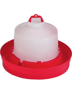 bebedero pollos 5l rojo