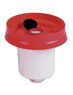 bebedero pollos 5l rojo 2