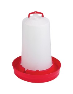 bebedero pollos 12l rojo