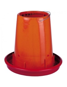 tolva de plastico para aves roja 10kg regulable