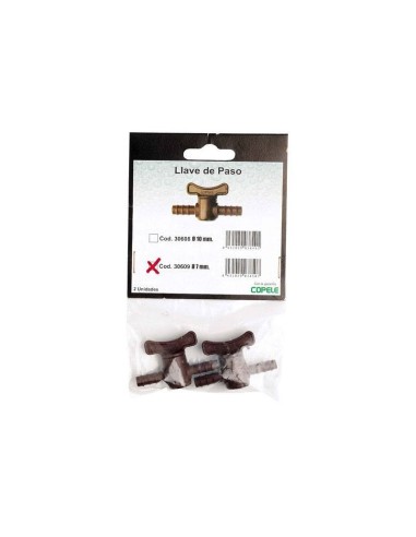 llave de paso 7mm (blister 2 unidades)