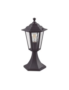 aplique exterior classic 60w sobremuro negro