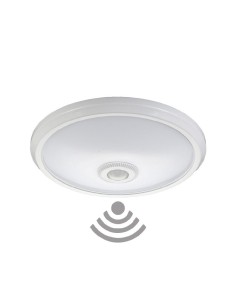 aplique superficie con sensor ip20 2xe27 ø30x9,6cm