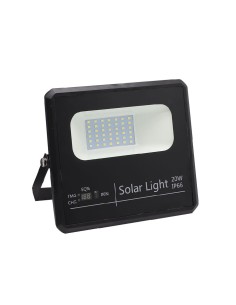 proyector solar malaquita 20w 6500k negro 1800lm 2