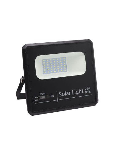 proyector solar malaquita 20w 6500k negro 1800lm