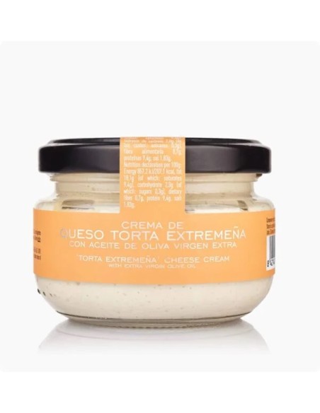 crema queso torta extremeña con aove