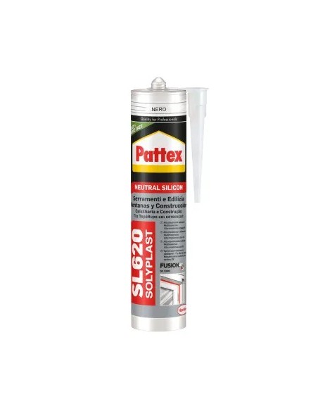 pattex silicona neutra 620 negro ral 9004 300ml