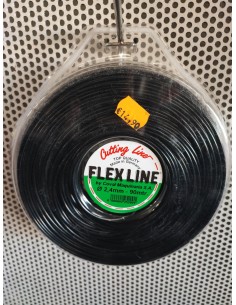 hilo nylon 90m 2,40mm flex line negro redondo