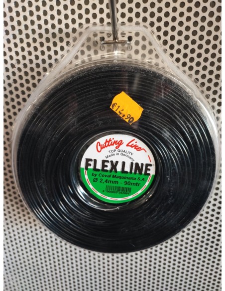 hilo nylon 90m 2,40mm flex line negro redondo