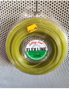 hilo nylon 40m 3,50mm flex line verde redondo
