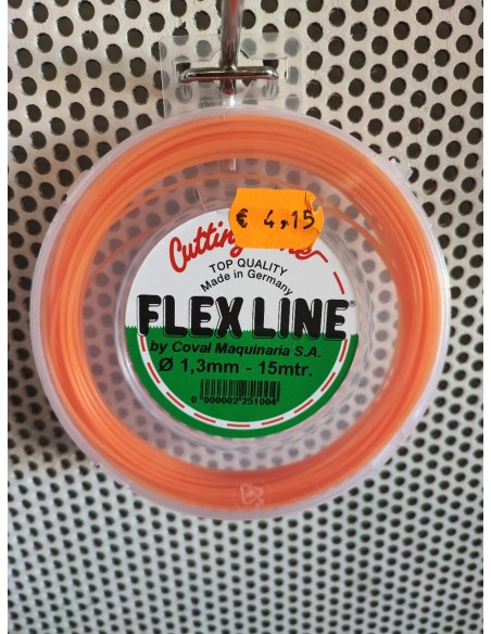 hilo nylon 15m 1,30mm flexine naranja redondo