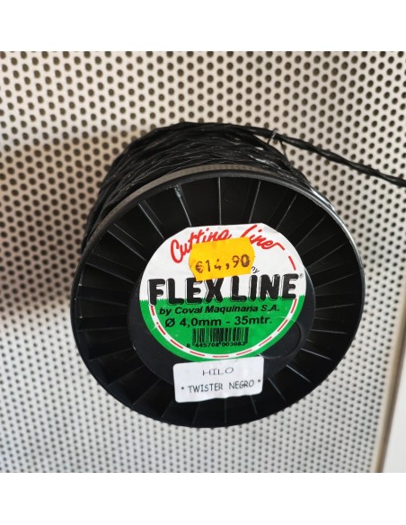 hilo silent 35m 4mm negro flex line redondo bobina