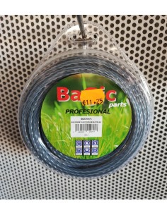 hilo nylon silent duoline blister 4mm x 30m gris trenzado