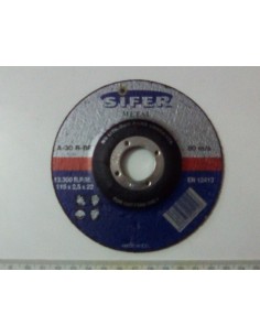 sifer disco desbaste metal 115 x 6,0 x 22,2