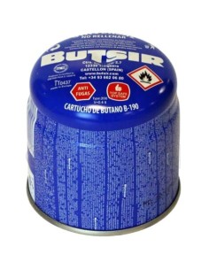 cartucho butano perf. butsir 190g + valv. lim.fuga