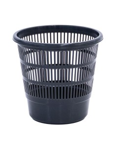 papelera 16l rejilla color negro
