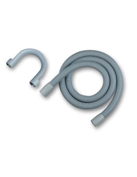 manguera desage lavadora 2m con colgador gris