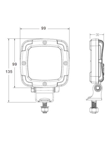 faro de trabajo 3160lm homologad m.atras r23 y r10