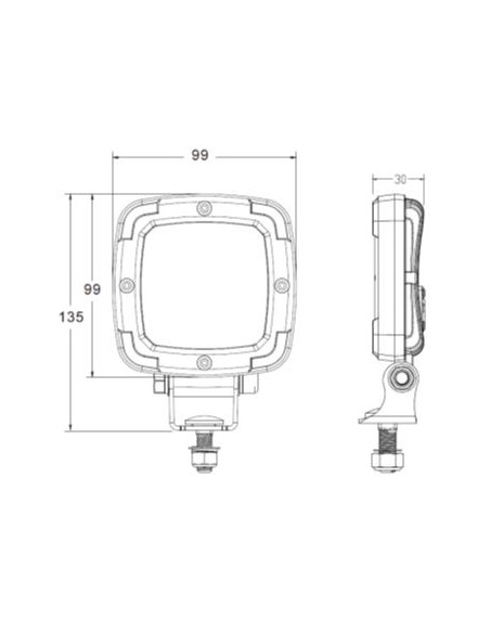 faro de trabajo 3160lm homologad m.atras r23 y r10