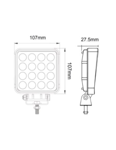 faro de trabajo 2016lm homologad m.atras r23 y r10