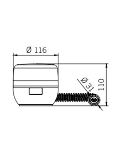 rotativo ambar led 12/24 iman 2