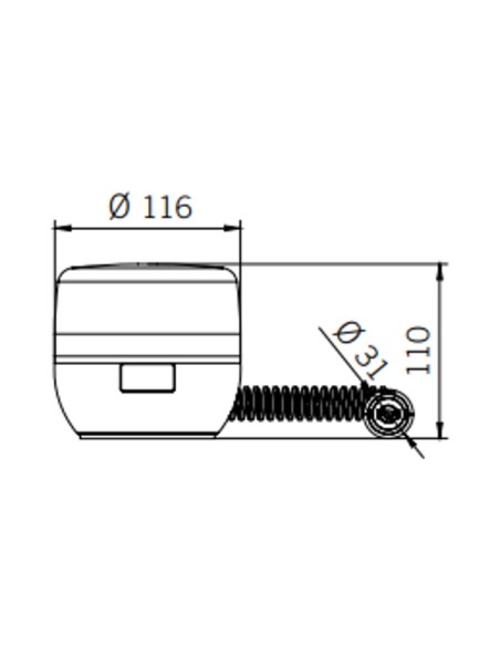 rotativo ambar led 12/24 iman