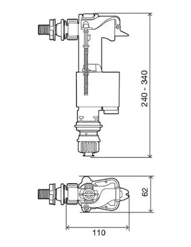 flotador ivc 100 dual lat/inf 3/8 laton