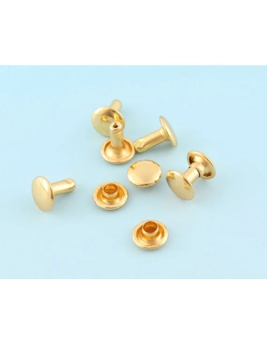 remaches dorado niquelado 11 x 12 curtidos