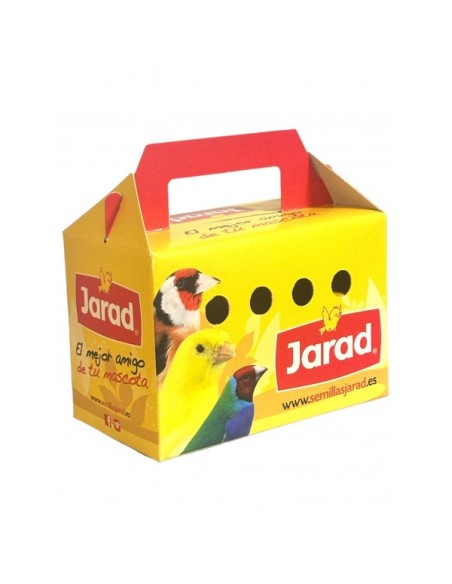 transportin de carton pequeña pajaros jarad