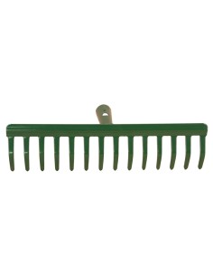 rastrillo jardin verde 10 puas sin mango