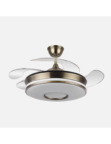 ventilador dani 59w 6980lm cuero 4 aspas 107d