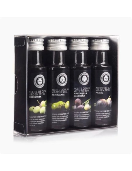 box de cata mini monovarientales aove 4 x 25ml