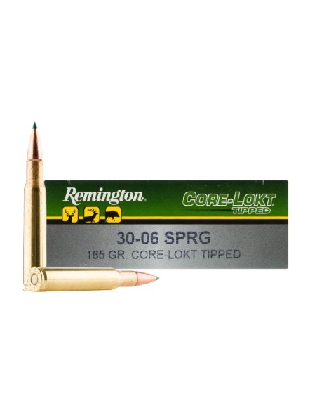 remington cal 30-06 sprg 165gr core-lokt tipped