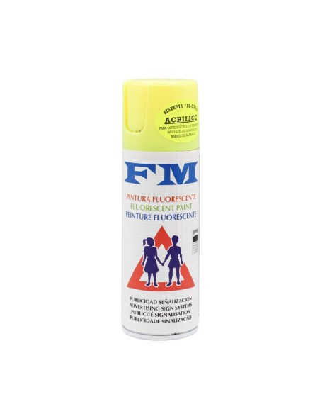 pintura en spray fluorescente amarilla 200ml