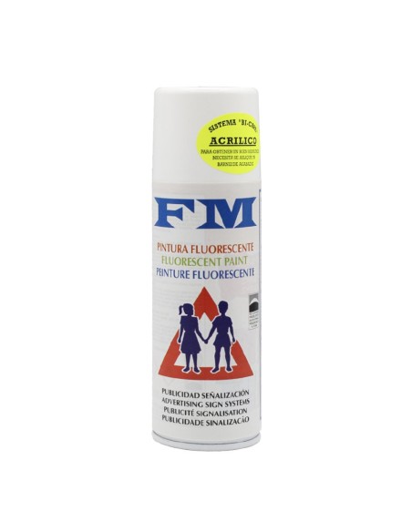 pintura en spray fluorescente naranja 200ml