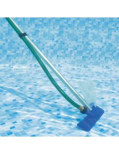 piscinas kit limpiafondos + recogehojas portatil