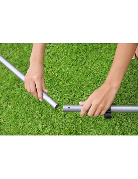 piscinas kit limpiafondos + recogehojas portatil