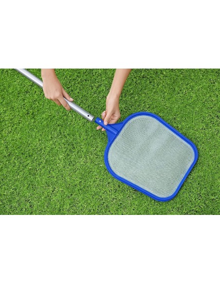 piscinas kit limpiafondos + recogehojas portatil
