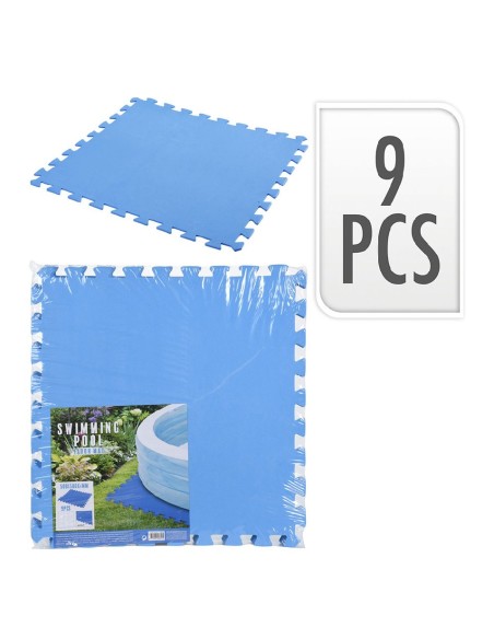 suelo protector piscinas 9 pzs 500x500x4mm