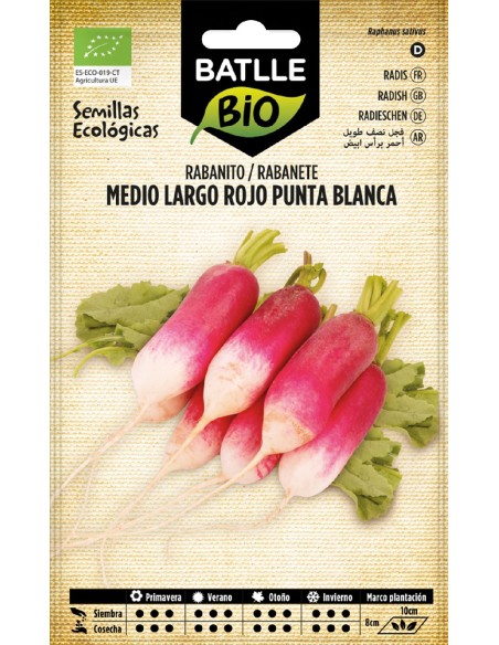 rabanito medio largo rojo p.blanca - eco