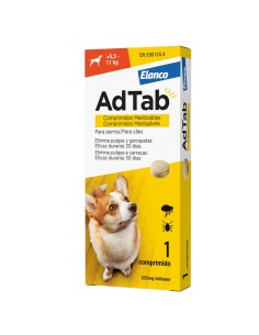 adtab 225mg 1 comprimido masticable perros (5,5kg-11kg)